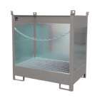Bauer Fass Stapelpalette FSP 2G 1405 x 1490 x 915 mm lackiert mausgrau