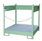 Bauer Fass Stapelpalette FSP 4 lackiert 1405 x 1435 x 1405 mm resedagrün