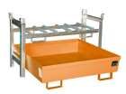Bauer Fassregal FRA 3 Auffangwanne 1200 x 335 x 1200 mm lackiert gelborange