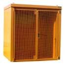 Bauer Gasflaschen Container GFC B M2 2125 x 2265 x 1575 mm lackiert gelborange