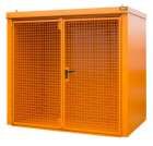 Bauer Gasflaschen Container GFC B M3 2425 x 2265 x 1575 mm lackiert gelborange
