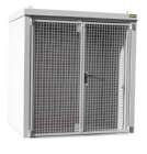 Bauer Gasflaschen Container GFC B M2 2125 x 2265 x 1575 mm lackiert grauweiß