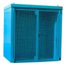 Bauer Gasflaschen Container GFC B M2 2125 x 2265 x 1575 mm lackiert lichtblau