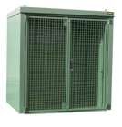 Bauer Gasflaschen Container GFC B M2 2125 x 2265 x 1575 mm lackiert resedagrün