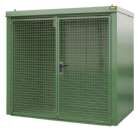 Bauer Gasflaschen Container GFC B M3 2425 x 2265 x 1575 mm lackiert resedagrün