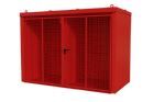 Gasflaschen-Container GFC-B/W M4, lackiert, Feuerrot