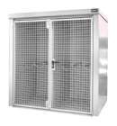 Bauer Gasflaschen Container GFC BW M2 2125 x 2265 x 1575 mm lackiert grauweiß