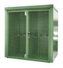 Bauer Gasflaschen Container GFC BW M2 2125 x 2265 x 1575 mm lackiert resedagrün