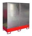 Bauer Gefahrstoff Schrank GS 2 lackiert 1680 x 1780 x 690 mm feuerrot
