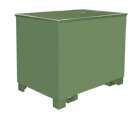 Bauer Kasten C 80 lackiert resedagrün 1240 x 840 x 975 mm