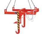 Bauer Kipptraverse für Baustoffbehälter BBT feuerrot
