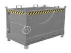 Bauer Klappbodenbehälter FB 1500 lackiert mausgrau 1845 x 1040 x 1145 mm