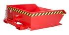 Bauer Mini-Spänebehälter SMGU 460 lackiert feuerrot 1280 x 1385 x 450 mm