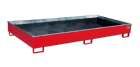 Bauer Regalwanne mit PE Einsatz RW 2700 2 PE feuerrot 2665 x 305 x 1315 mm