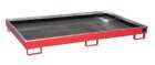 Bauer Regalwanne mit Einsatz RW 2200 1 PE feuerrot 2165 x 230 x 1315 mm