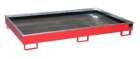 Bauer Regalwanne mit Einsatz RW 2200 2 PE feuerrot 2165 x 510 x 1315 mm