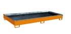 Bauer Regalwanne mit Einsatz RW 3300 2 PE gelborange 3265 x 270 x 1315 mm