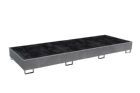 Bauer Regalwanne mit PE Einsatz RW-GR 3600-3 PE feuerverzinkt 3565 x 1315 x 360 mm