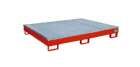 Bauer Regalwanne mit PE Einsatz RW GR 1800 PE feuerrot 1765 x 255 x 1315 mm