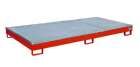 Bauer Regalwanne mit Einsatz RW GR 2700 1 PE feuerrot 2665 x 210 x 1315 mm
