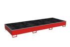 Bauer Regalwanne mit PE-Einsatz RW-GR 3600-3 PE 3565 x 1315 x 360 mm feuerrot
