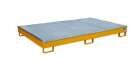 Bauer Regalwanne mit Einsatz RW GR 2200 1 PE gelborange 2165 x 230 x 1315 mm
