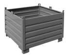 Bauer Sammelbehälter System SBS 1000 mausgrau 1200 x 850 x 1200 mm