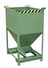 Bauer Silobehälter SG-D 600 lackiert resedagrün 860 x 1090 x 1550 mm