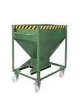 Bauer Silobehälter SR-D 375 lackiert resedagrün 780 x 1115 x 1230 mm