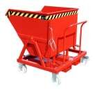 Bauer Späne-Kippmulde SKS 550 lackiert feuerrot 1200 x 1250 x 1165 mm
