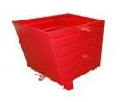 Bauer Späne-Stapelkipper BSL 70 lackiert feuerrot 800 x 1200 x 900 mm