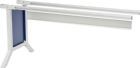 Bedrunka + Hirth Anbaugestell Arbeitsplatzsystem 1500 x 750 x 735 bis 1100 mm grau blau