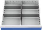 Bedrunka+Hirth Metalleinteilungen für Schubladen Fronthöhe 150 mm Innen 600 x 600 mm