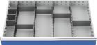 Bedrunka+Hirth Metalleinteilungen Schubladen Fronthöhe 100 mm Innen 900 x 600 mm Front blau