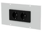 Bedrunka+Hirth Abdeckblech mit Steckdosenleiste für Energiekanal BxH 250 x 125 mm