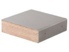Bedrunka+Hirth Arbeitsplatte Buche Multiplex mit Edelstahlabdeckung 2500 x 900 x 40 mm