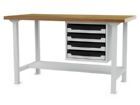 Bedrunka+Hirth Arbeitstisch mit Flex Box Schrank 1 Rückwand 1500 x 750 x 859 mm