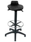 Bedrunka+Hirth Drehhocker mit Bodengleiter Sitzhöhe von 550 bis 805 mm Farbe schwarz