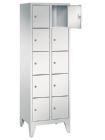 Bedrunka+Hirth Fächerschrank mit Sockel und 2 x 5 Abteilen Maße 610 x 500 x 1800 mm