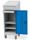 Bedrunka+Hirth Flügeltürenschrank Typ 105 H 1400 mm mit Rolluntersatz Durchmesser 50 mm