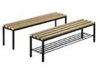 Bedrunka+Hirth Freistehende Sitzbank mit Schuhrost 1000 x 353 x 420 mm