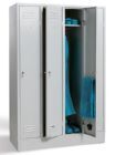 Bedrunka+Hirth Garderobenschrank 2 hohe Abteile mit Handtuchhalter 620 x 500 x 1800 mm