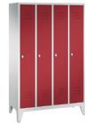 Bedrunka+Hirth Garderobenschrank mit hohen Füßen 810 x 500 x 1850 mm RAL 7035 3003