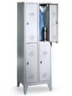 Bedrunka+Hirth Garderobenschrank mit Sockel 2 x 2 Abteile 810 x 500 x 1800 mm