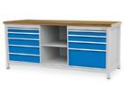 Bedrunka+Hirth Kastenwerkbank mit Verriegelung der 9 Schubladen 2000 x 750 x 859 mm