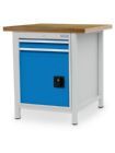 Bedrunka+Hirth Kastenwerkbank klein mit 2 Schubladen 1 Tür 810 x 750 x 959 mm