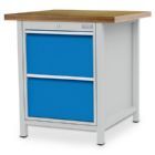 Bedrunka+Hirth Kastenwerkbank Tiefe 750 mm R 18-24 2 Schubladen 1 Flügeltür Breite 810 x Höhe 9