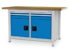 Bedrunka+Hirth Kastenwerkbank 4 x Schubladen 2 x Flügeltüren B 1500 x T 750 x H 959 mm