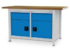 Bedrunka+Hirth Kastenwerkbank Tiefe 750 mm R 18-24 2 x Schubladen 2 x Flügeltüren