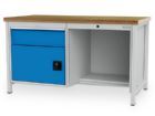 Bedrunka+Hirth Kastenwerkbank 2 x Schubladen 1 x Flügeltüre Tiefe 750 x Breite 1500 mm